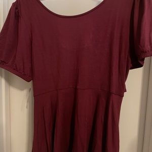 Torrid Super Soft Knits Maroon wrap top